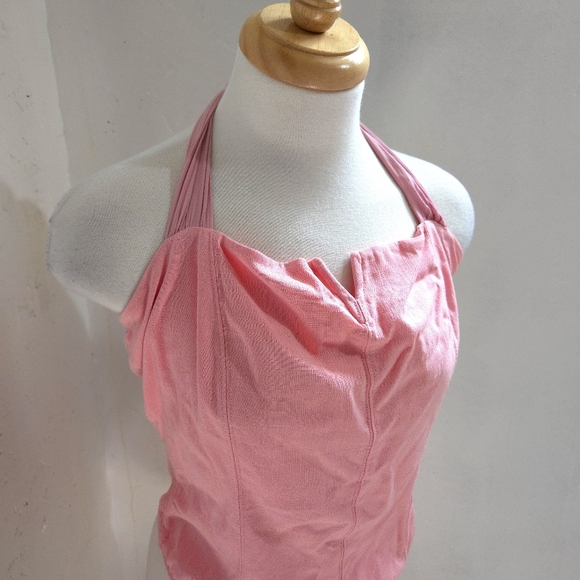 Free People | Pink Halter Bodysuit - Picture 3 of 14